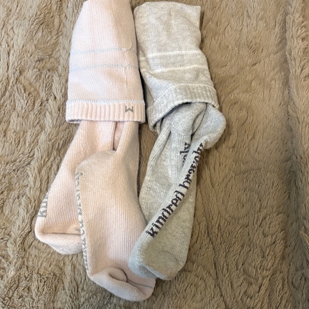 Women's Hosiery & Socks Set - Pink and Gray